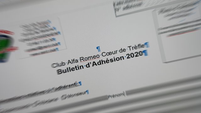 Adhésion 2020